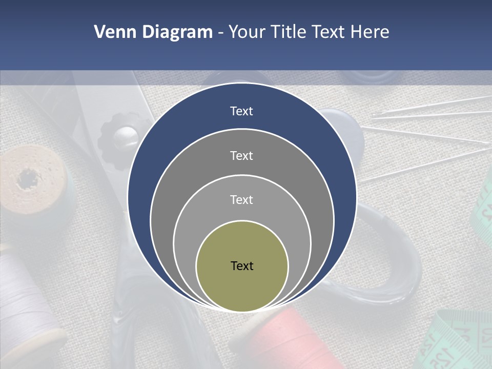 Bobbins Fabric Tape PowerPoint Template