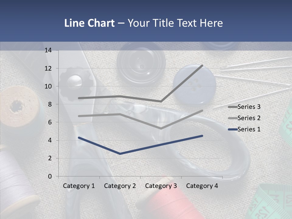 Bobbins Fabric Tape PowerPoint Template