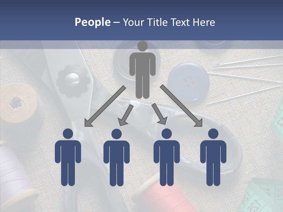 Bobbins Fabric Tape PowerPoint Template