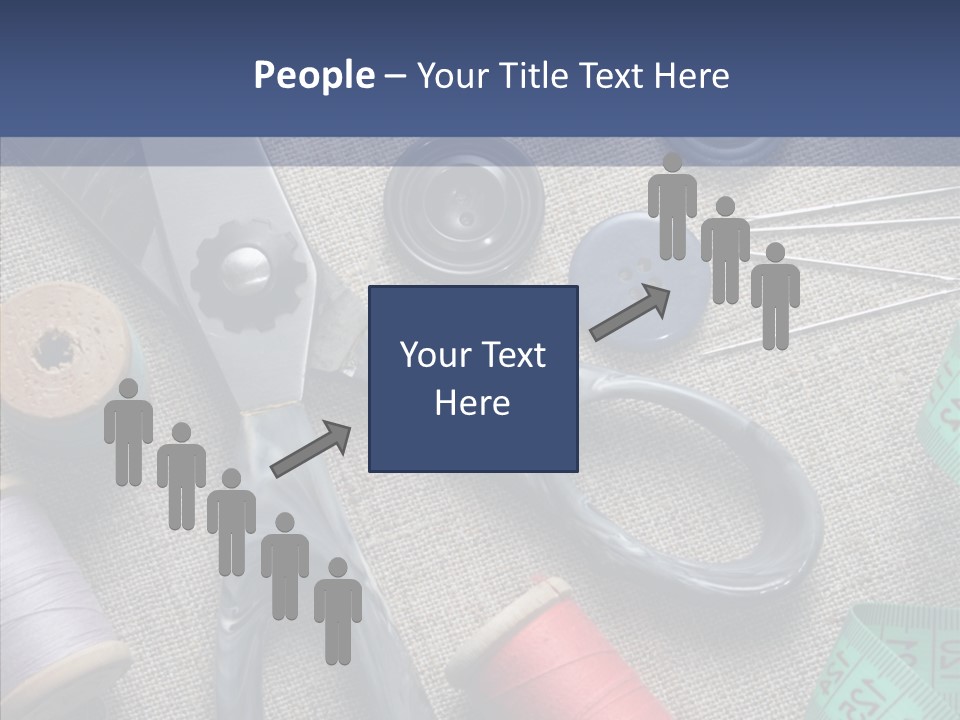 Bobbins Fabric Tape PowerPoint Template