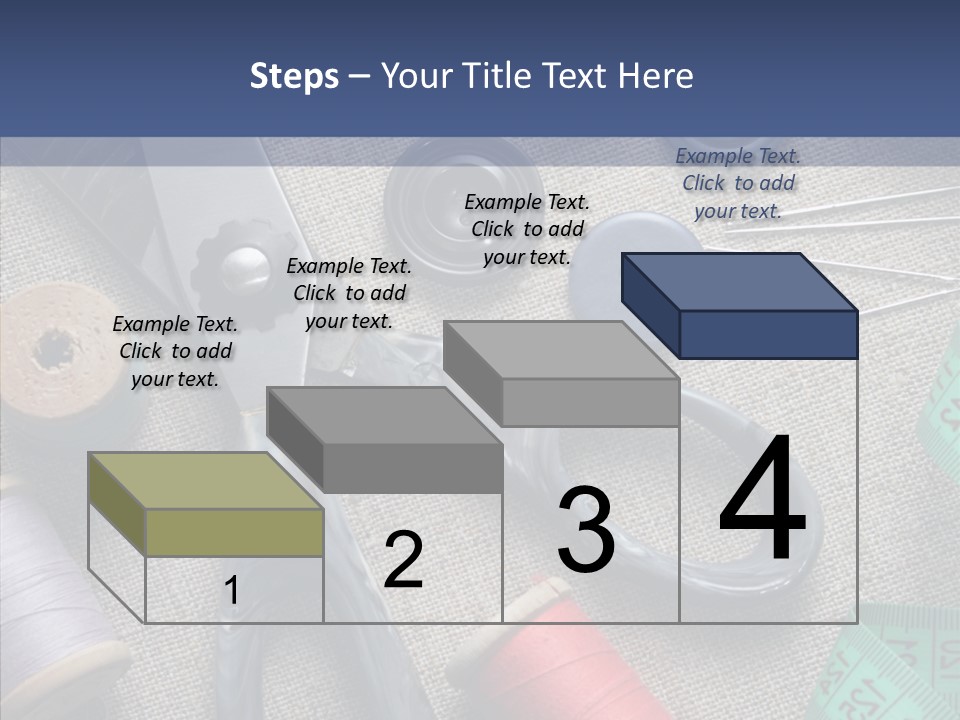 Bobbins Fabric Tape PowerPoint Template