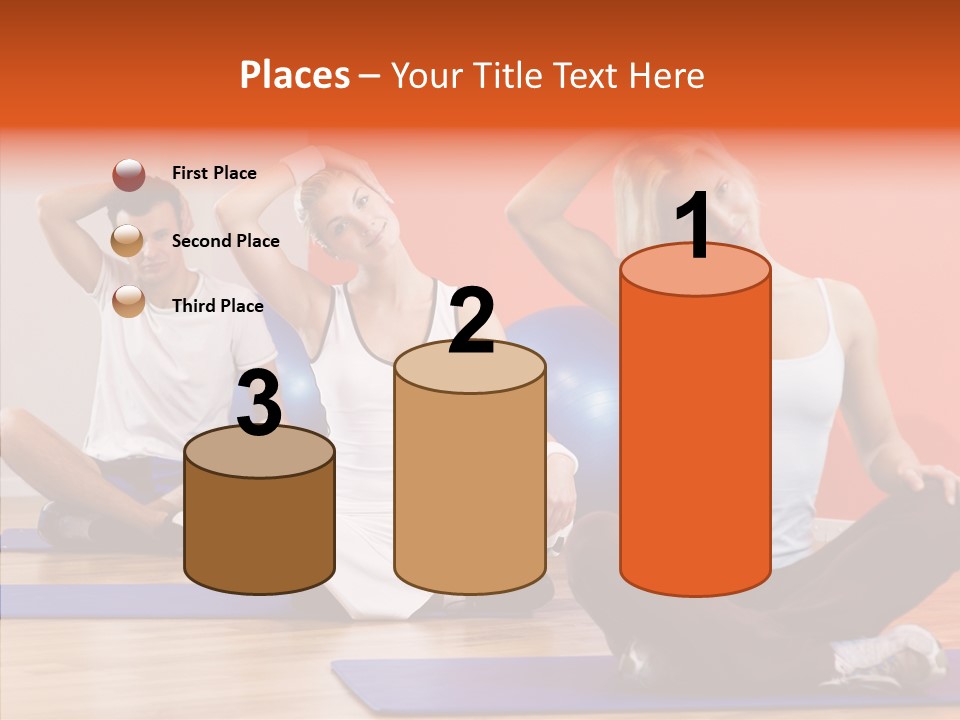 Pose Beauty Fitness PowerPoint Template