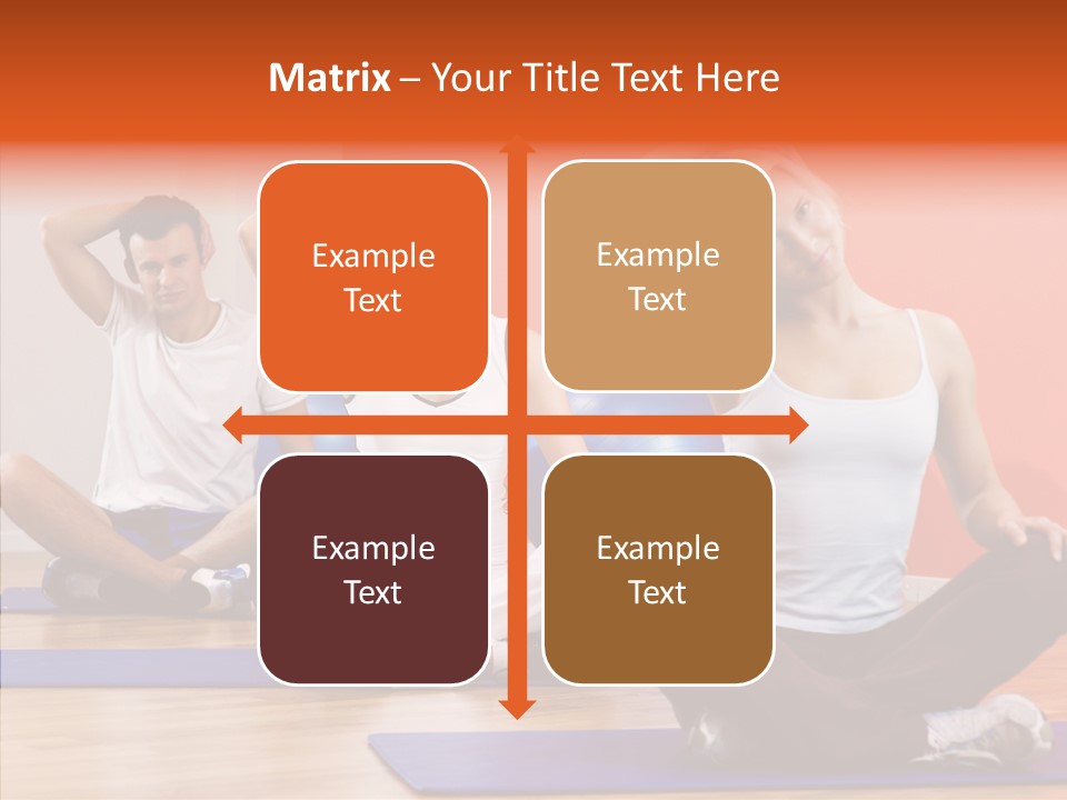 Pose Beauty Fitness PowerPoint Template