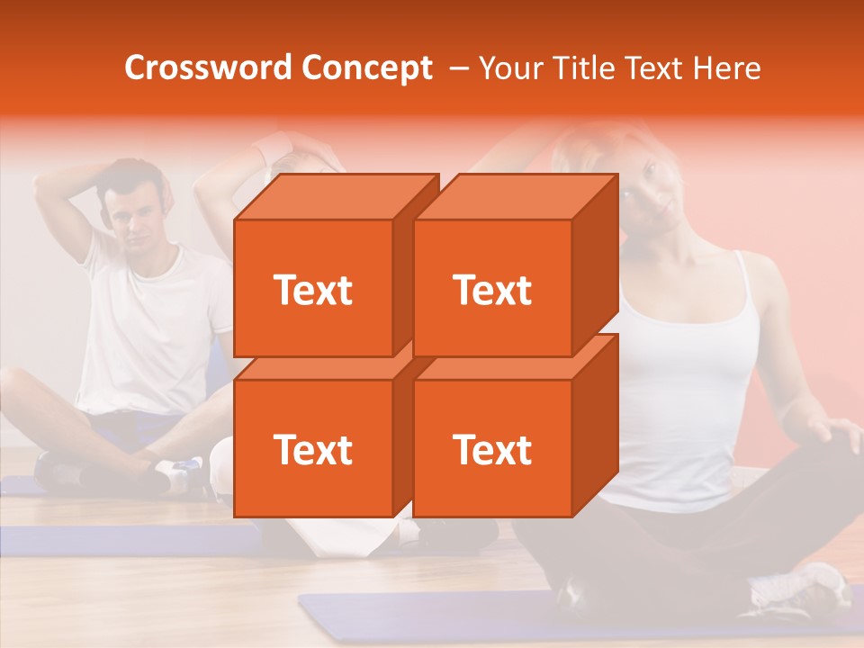 Pose Beauty Fitness PowerPoint Template