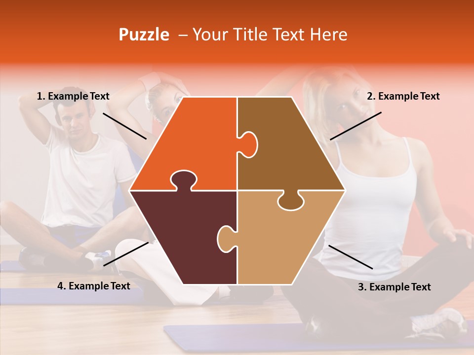 Pose Beauty Fitness PowerPoint Template