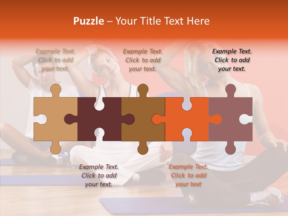 Pose Beauty Fitness PowerPoint Template