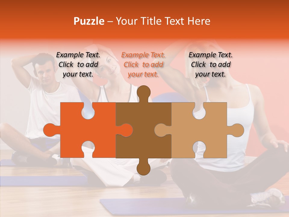 Pose Beauty Fitness PowerPoint Template