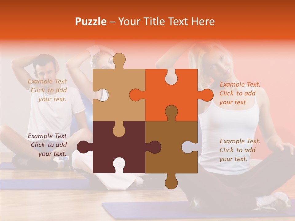 Pose Beauty Fitness PowerPoint Template