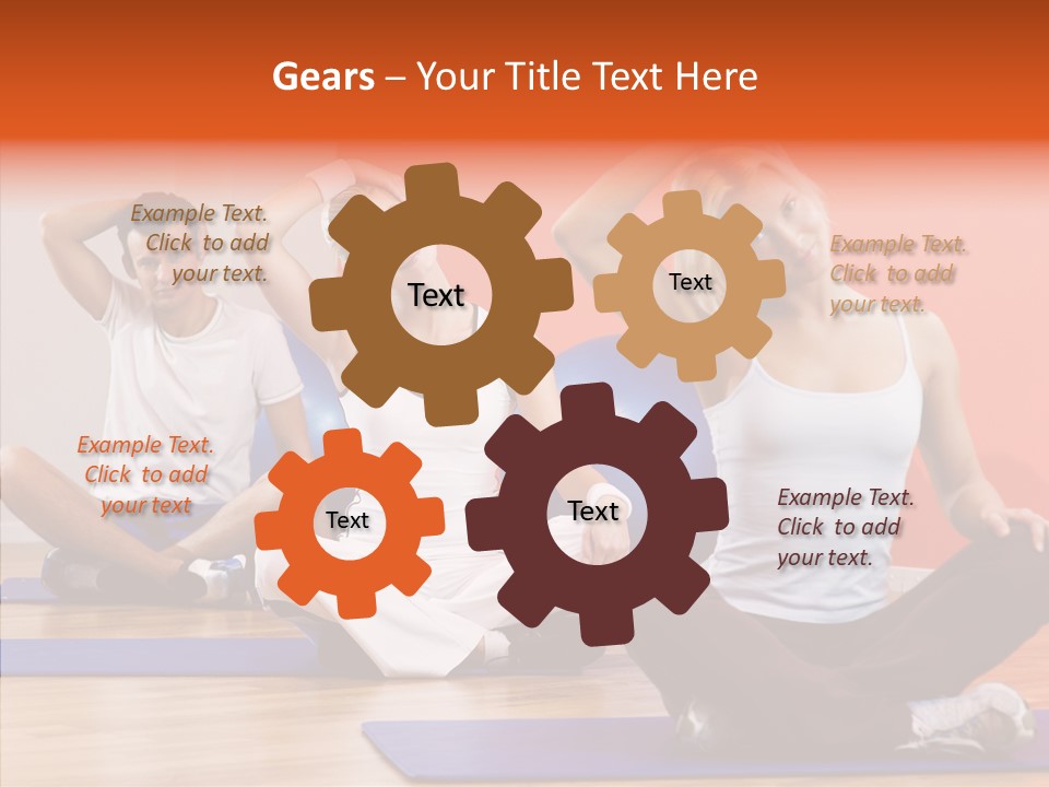 Pose Beauty Fitness PowerPoint Template