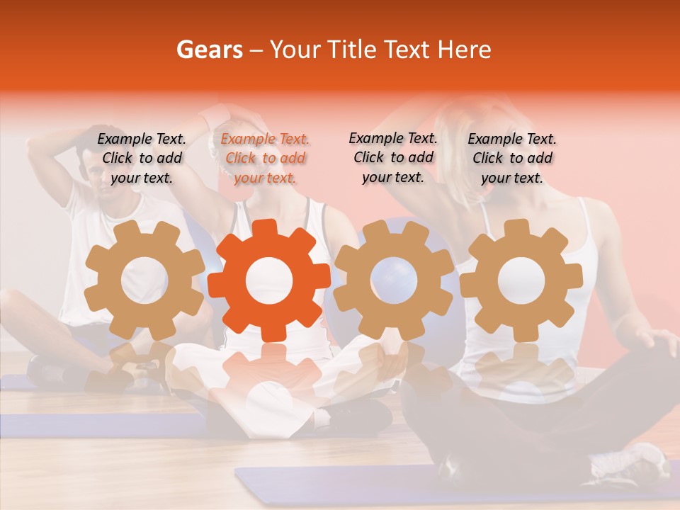 Pose Beauty Fitness PowerPoint Template