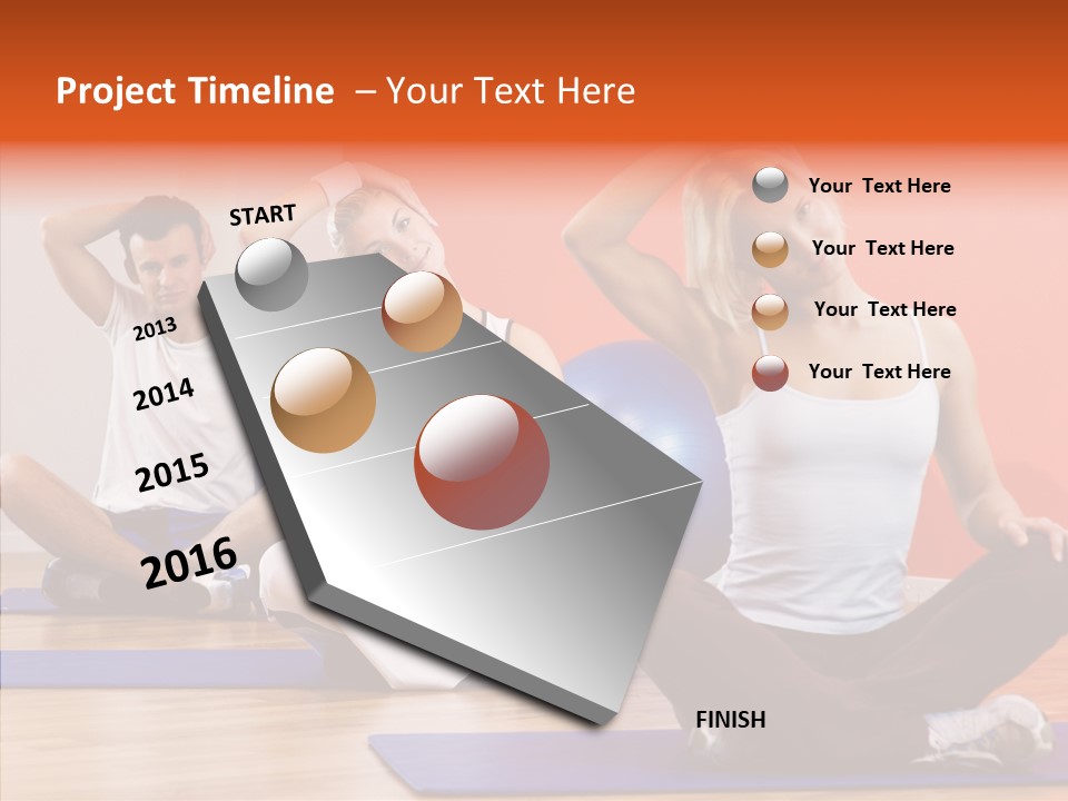 Pose Beauty Fitness PowerPoint Template