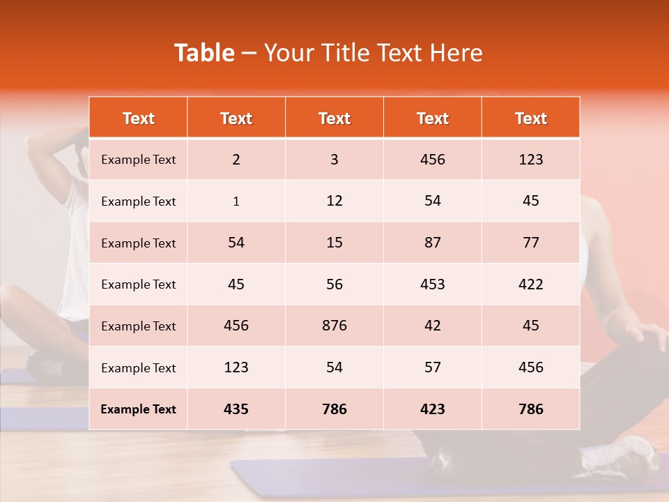 Pose Beauty Fitness PowerPoint Template