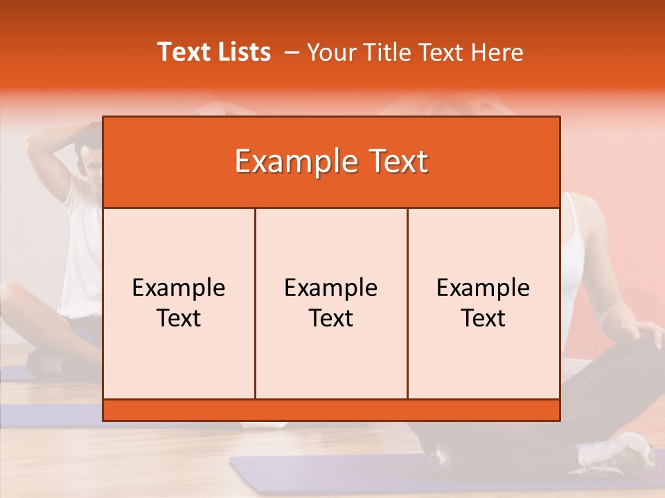 Pose Beauty Fitness PowerPoint Template