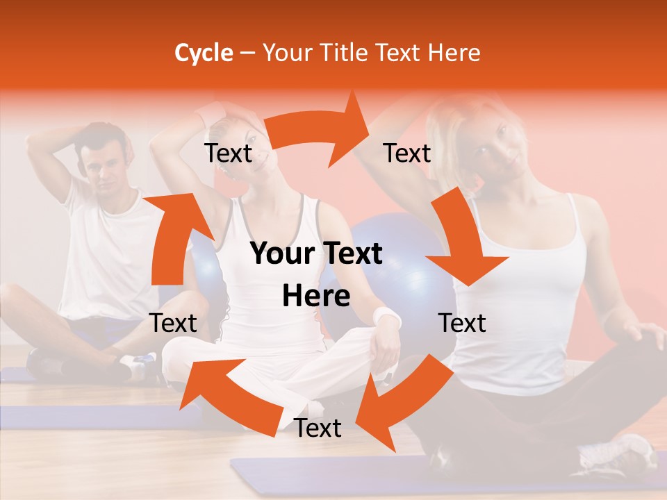 Pose Beauty Fitness PowerPoint Template