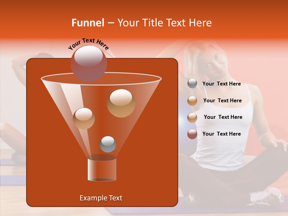 Pose Beauty Fitness PowerPoint Template