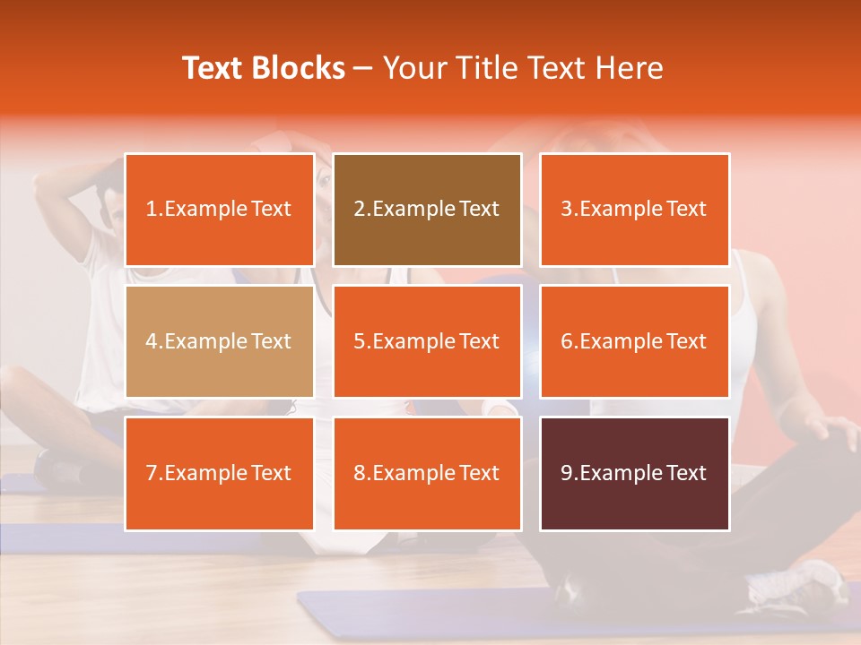 Pose Beauty Fitness PowerPoint Template