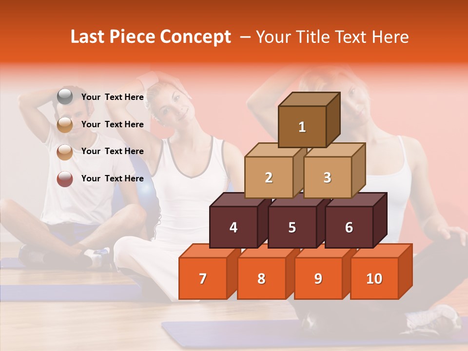 Pose Beauty Fitness PowerPoint Template