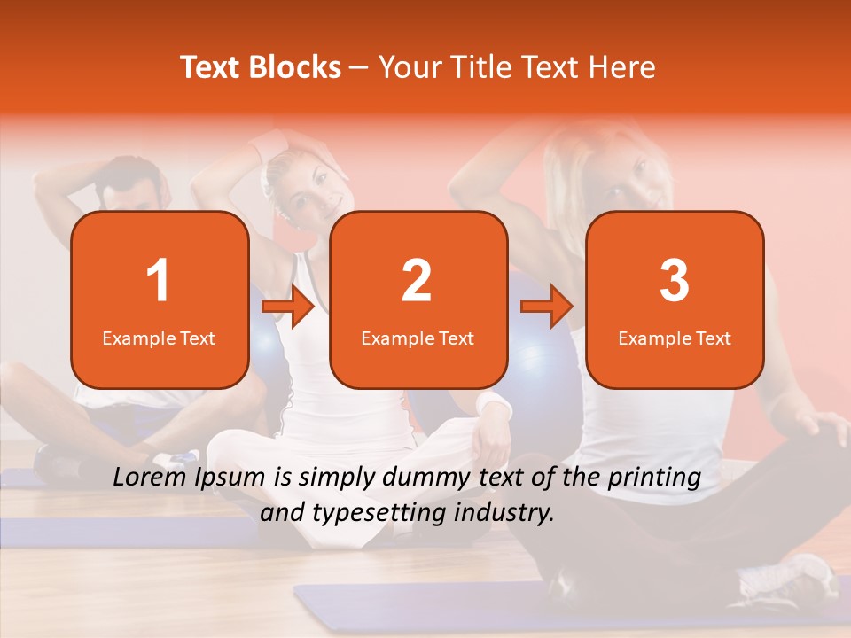 Pose Beauty Fitness PowerPoint Template