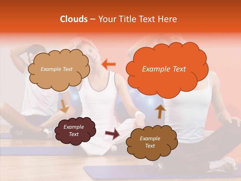 Pose Beauty Fitness PowerPoint Template