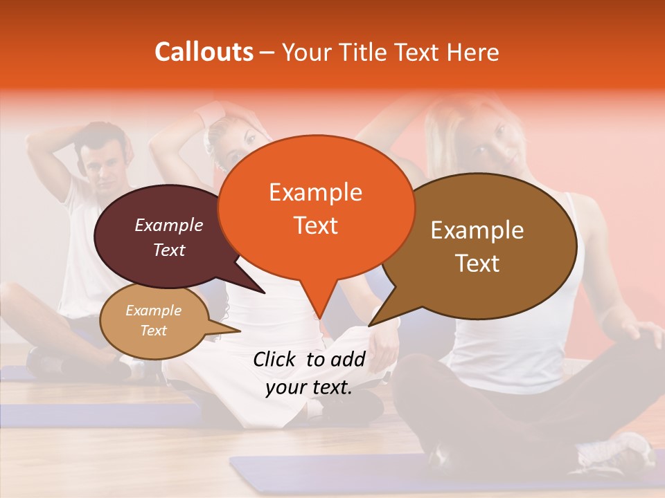 Pose Beauty Fitness PowerPoint Template