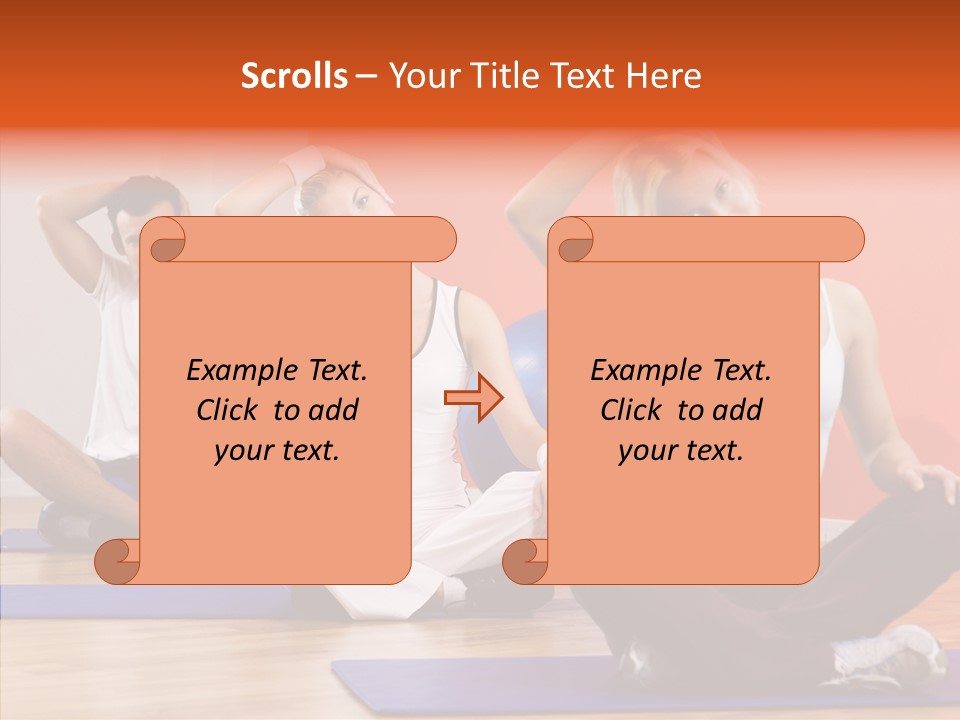 Pose Beauty Fitness PowerPoint Template