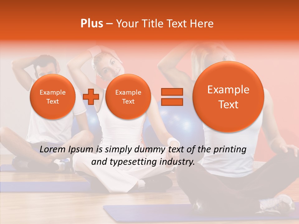 Pose Beauty Fitness PowerPoint Template