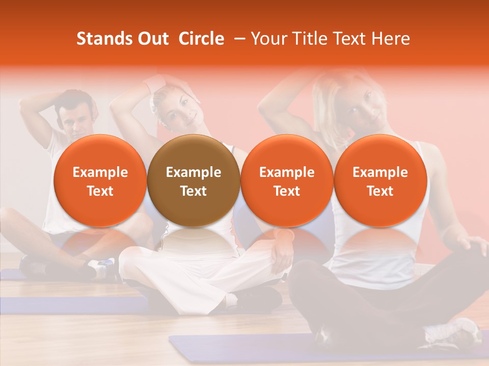 Pose Beauty Fitness PowerPoint Template