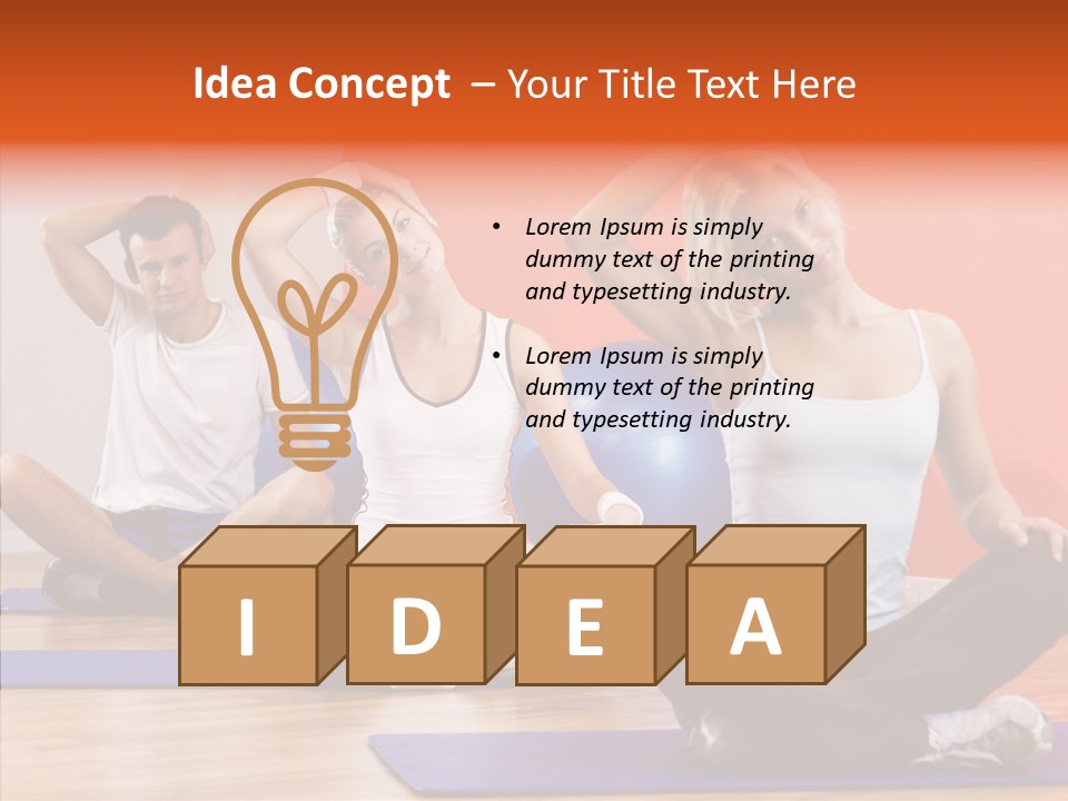 Pose Beauty Fitness PowerPoint Template