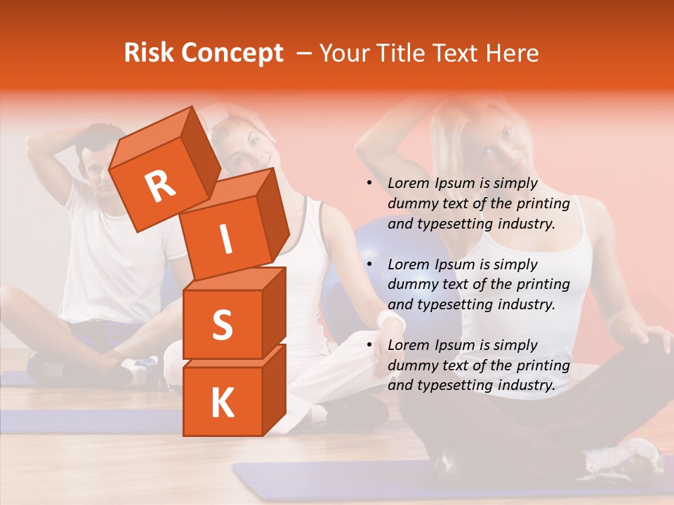 Pose Beauty Fitness PowerPoint Template