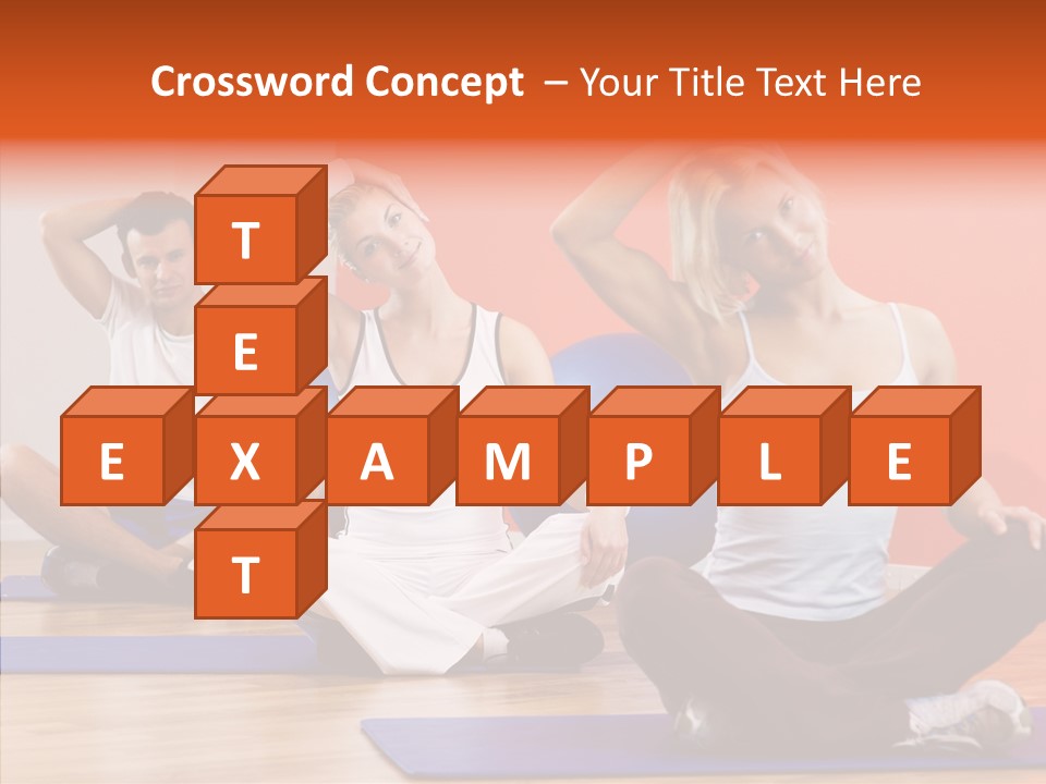 Pose Beauty Fitness PowerPoint Template