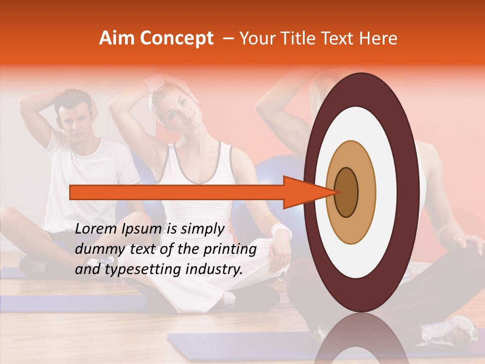 Pose Beauty Fitness PowerPoint Template