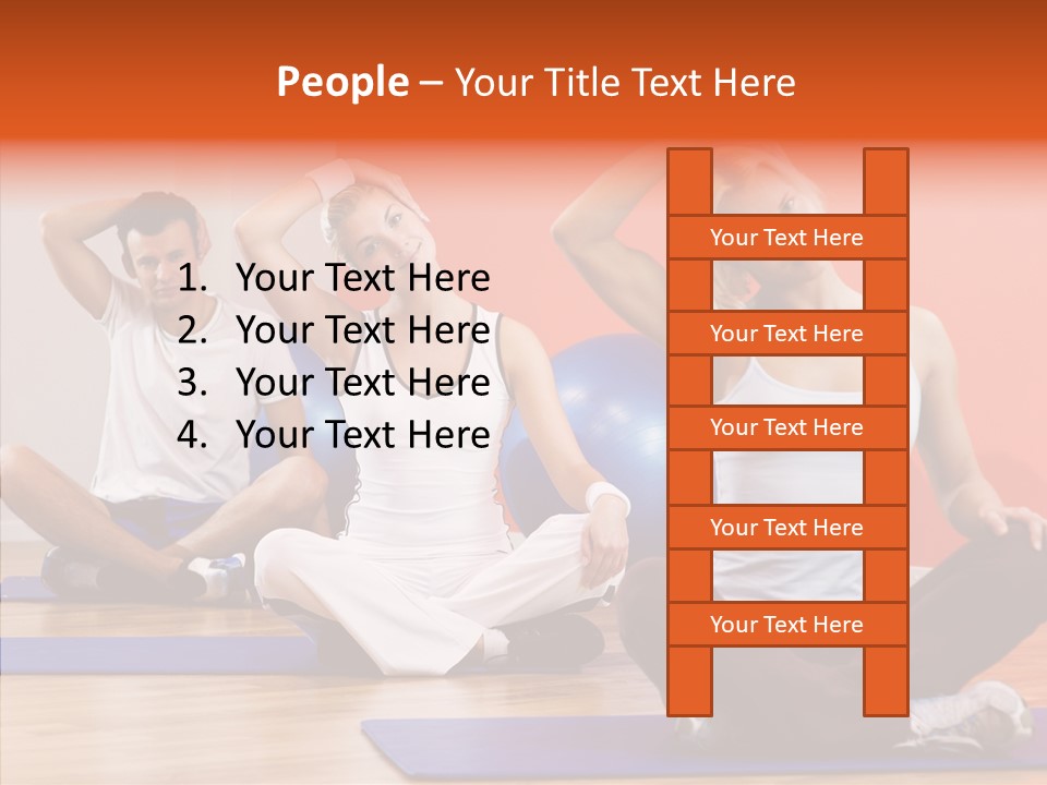 Pose Beauty Fitness PowerPoint Template