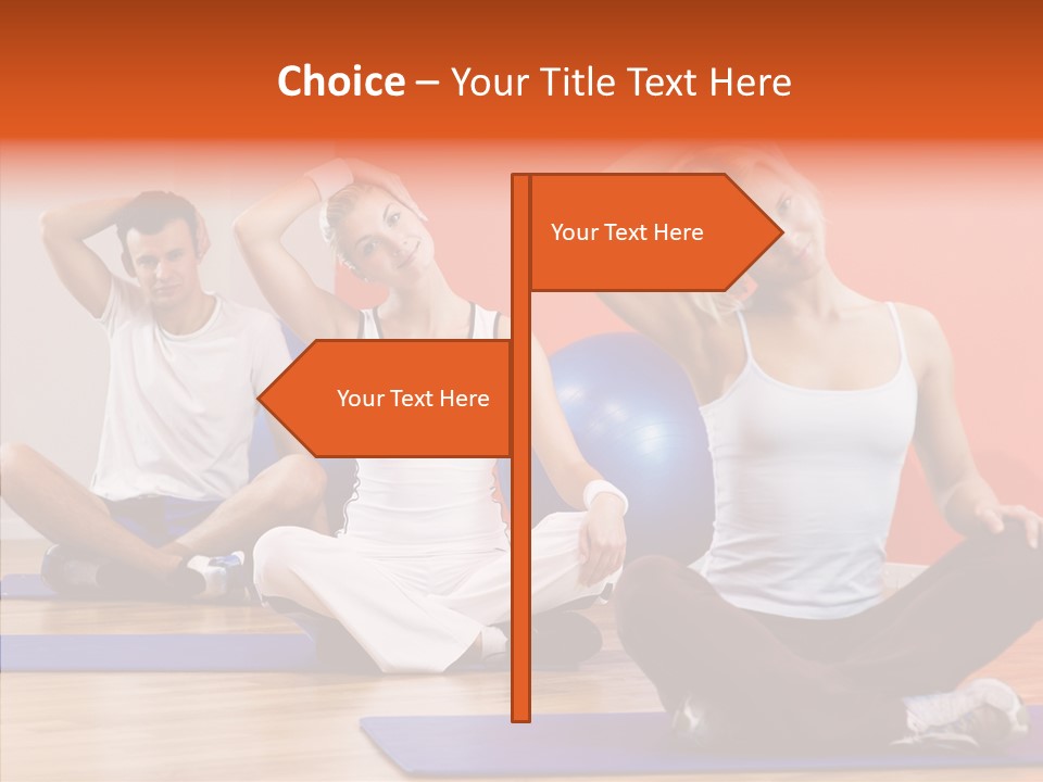 Pose Beauty Fitness PowerPoint Template