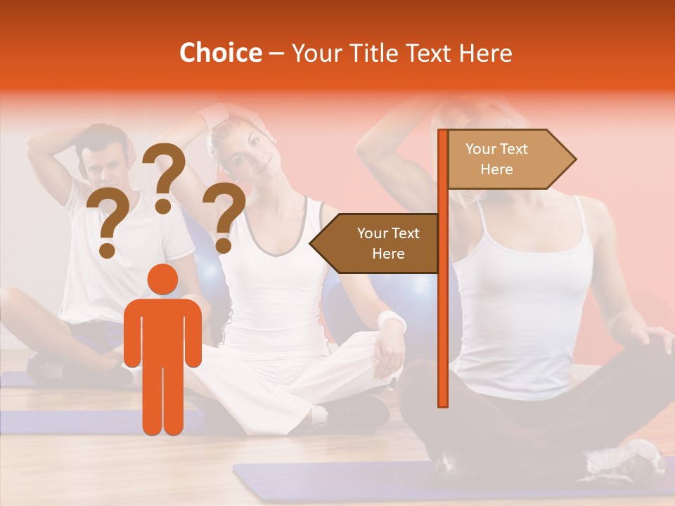 Pose Beauty Fitness PowerPoint Template