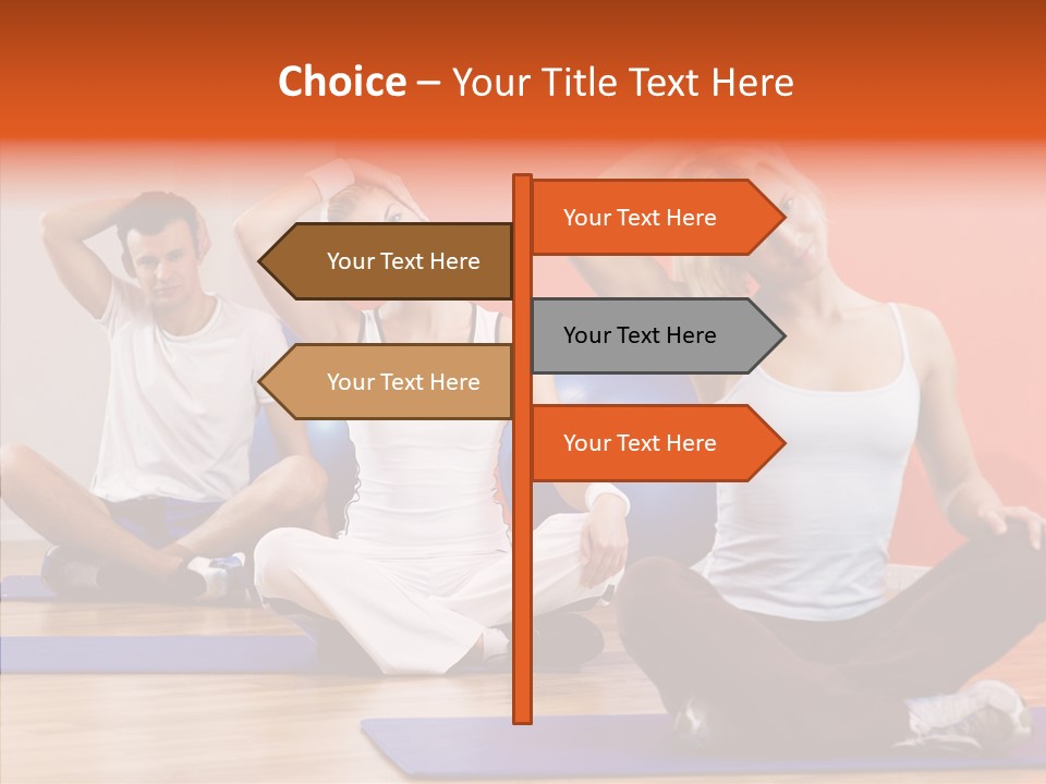 Pose Beauty Fitness PowerPoint Template