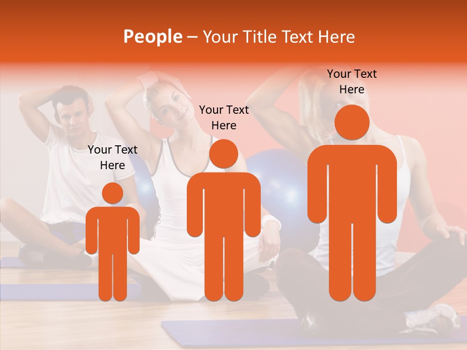 Pose Beauty Fitness PowerPoint Template