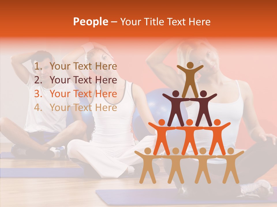 Pose Beauty Fitness PowerPoint Template