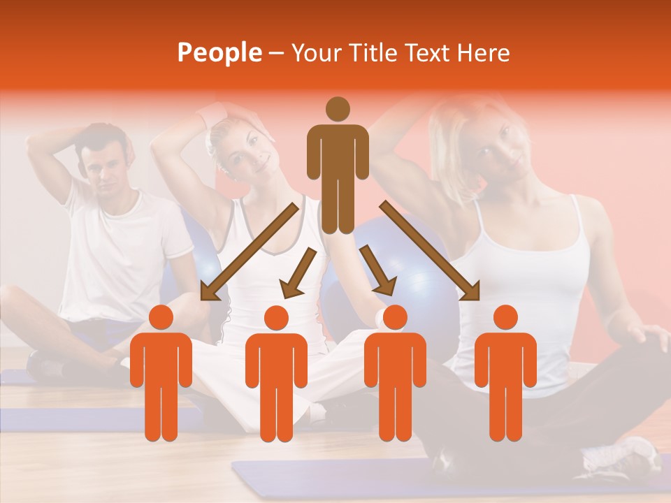 Pose Beauty Fitness PowerPoint Template