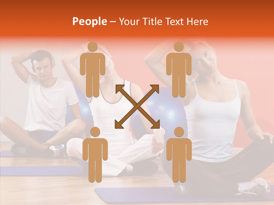 Pose Beauty Fitness PowerPoint Template