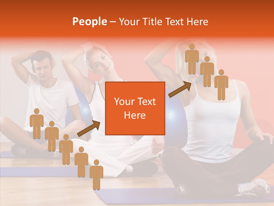 Pose Beauty Fitness PowerPoint Template