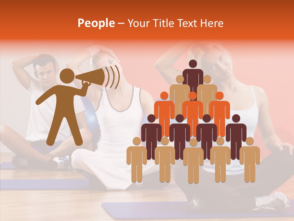 Pose Beauty Fitness PowerPoint Template