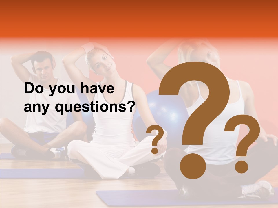 Pose Beauty Fitness PowerPoint Template