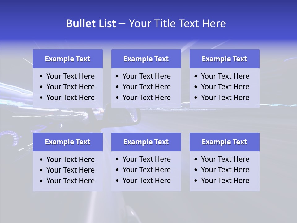 Traffic Velocity Move PowerPoint Template