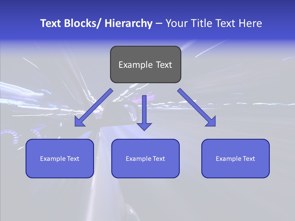 Traffic Velocity Move PowerPoint Template