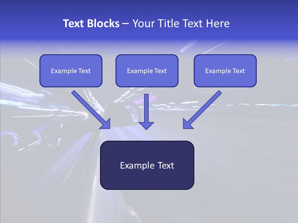 Traffic Velocity Move PowerPoint Template