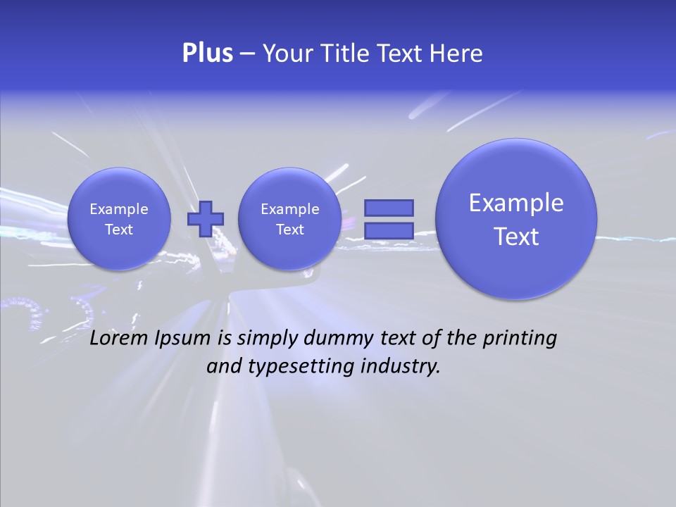 Traffic Velocity Move PowerPoint Template