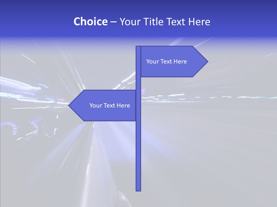 Traffic Velocity Move PowerPoint Template