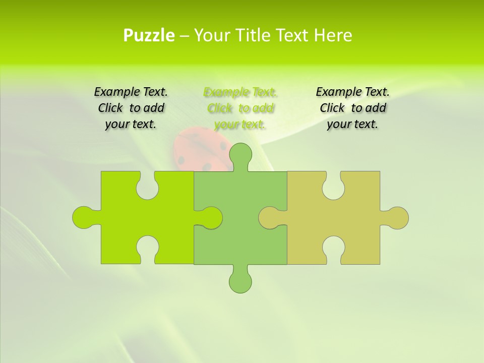 Idyllic Spring Grass PowerPoint Template