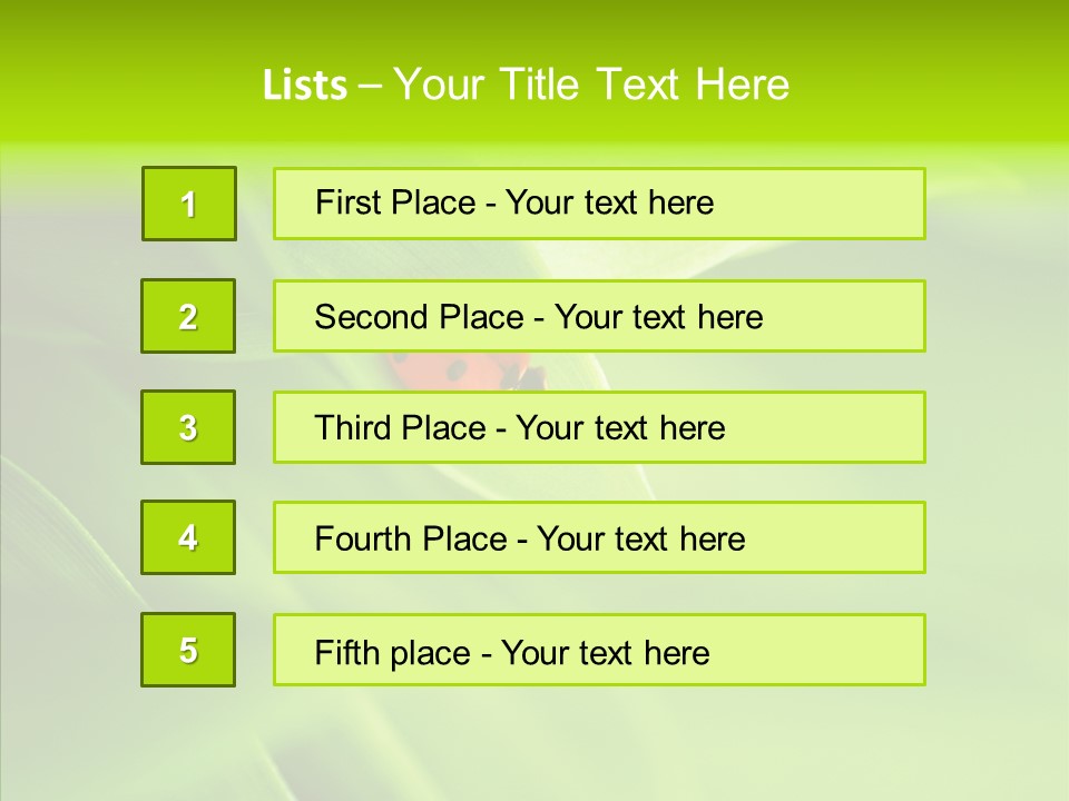 Idyllic Spring Grass PowerPoint Template