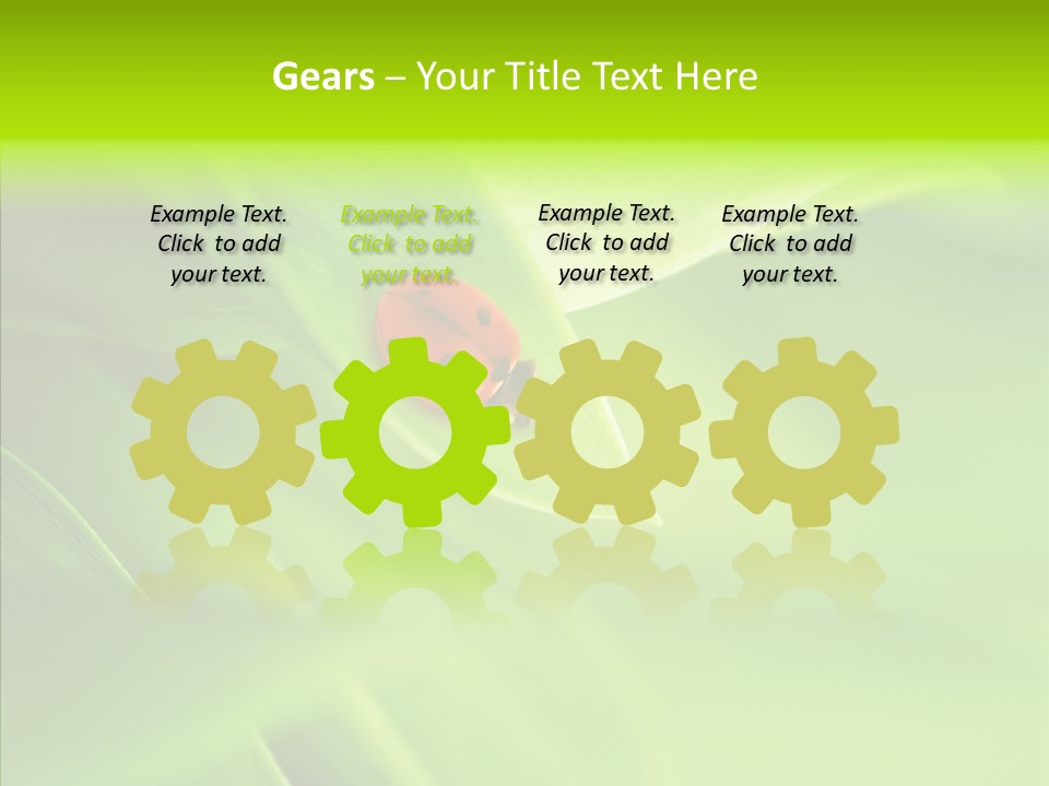 Idyllic Spring Grass PowerPoint Template